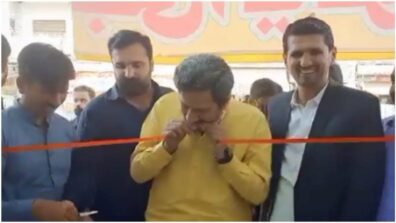 Watch: Pakistani Minister Has A Hilarious Way Of Cutting A Ribbon That Will Surely Amuse You