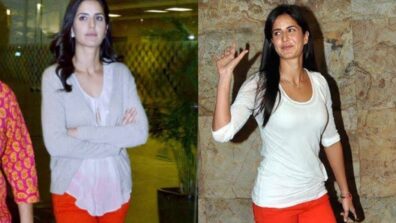 What A Look! Katrina Kaif’s Orange Pastel Pant With White Top & Shrug Is All You Need On Your Friends Gathering, Take Cues