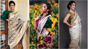 When Rashmika Mandanna Opted For All Dazzling Saree Looks And Fans Lost Their Hearts