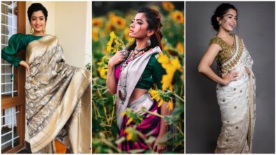 When Rashmika Mandanna Opted For All Dazzling Saree Looks And Fans Lost Their Hearts