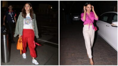 Would You Style Baggy Pants With A Shirt Like Kiara Advani Or A T-Shirt Like Alia Bhatt?