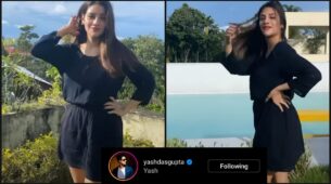 Yummy Mummy: Nusrat Jahan shares super hot transformation moment in new reel video, Yash Dasgupta loves it