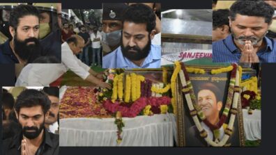 Final Goodbye: Puneeth Rajkumar given state honour in presence of CM Basavaraj Bommai, Rana Daggubati, Yash, Jr NTR, Prabhudeva attend event