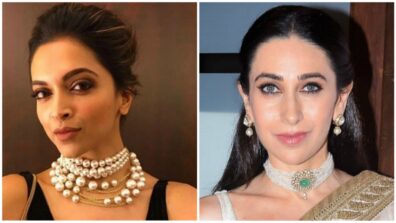 One Of The Most Versatile Pieces Of Jewellery Is Pearl Choker: BookMark It From These Beauties Deepika Padukone And Karisma Kapoor