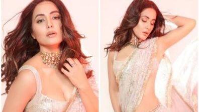 Beauty Personified: Hina Khan Looks Breathtakingly Gorgeous In Her White Shimmery Saree, Fans Left Drooling Over