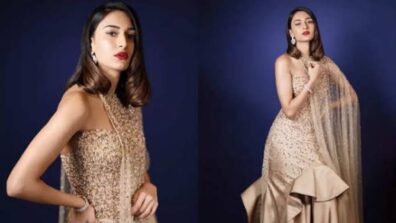 Perfect Outfit Exists! Erica Fernandes Is An Absolute Show Stopper In This Nude-Colored Cape Gown