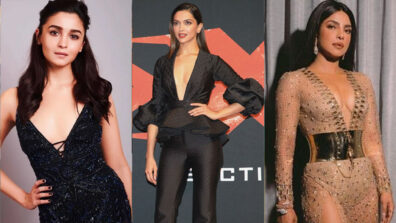 Alia Bhatt, Deepika Padukone, Priyanka Chopra and deep-neck western outfits, a quintessential visual delight