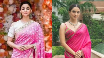 Alia Bhatt Or Kiara Advani: Whose Pink Saree Would You Like To Try; Vote Now