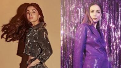 Alia Bhatt’s Co-Ord Set VS Malaika Arora’s Pantsuit: Who Bedazzled You In A Sequined Outfit?