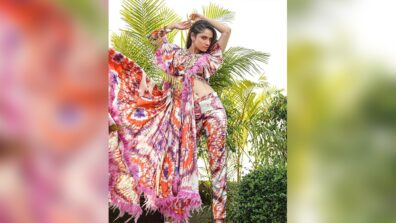 Ankita Lokhande turns Bohemian Babe in her Chic ruffle Pantsuit, see pics