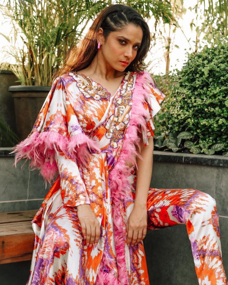 Ankita Lokhande turns Bohemian Babe in her Chic ruffle Pantsuit, see pics - 5