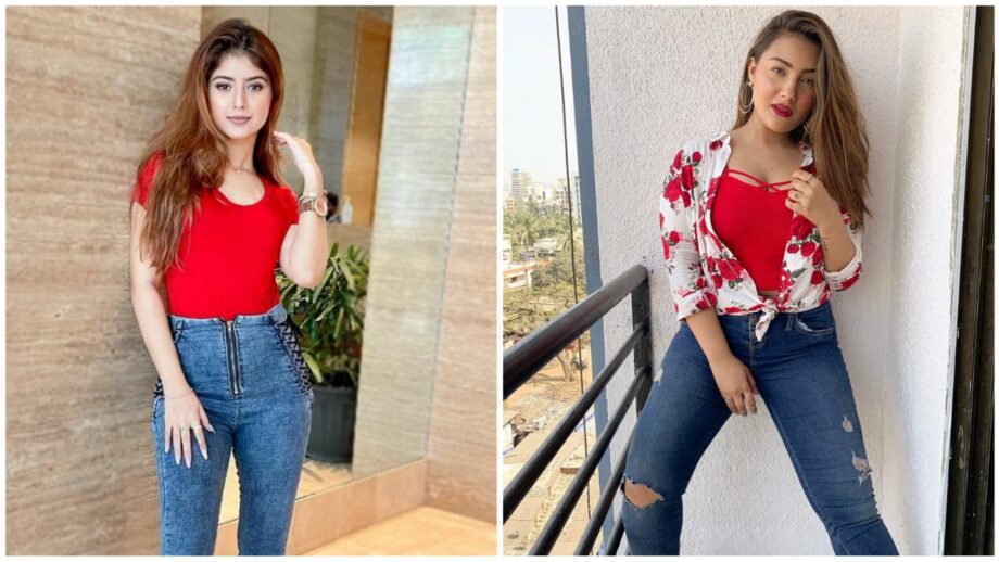 Arishfa Khan Vs Aashika Bhatia: Hot Ladies In Black & Red Outfits 479227