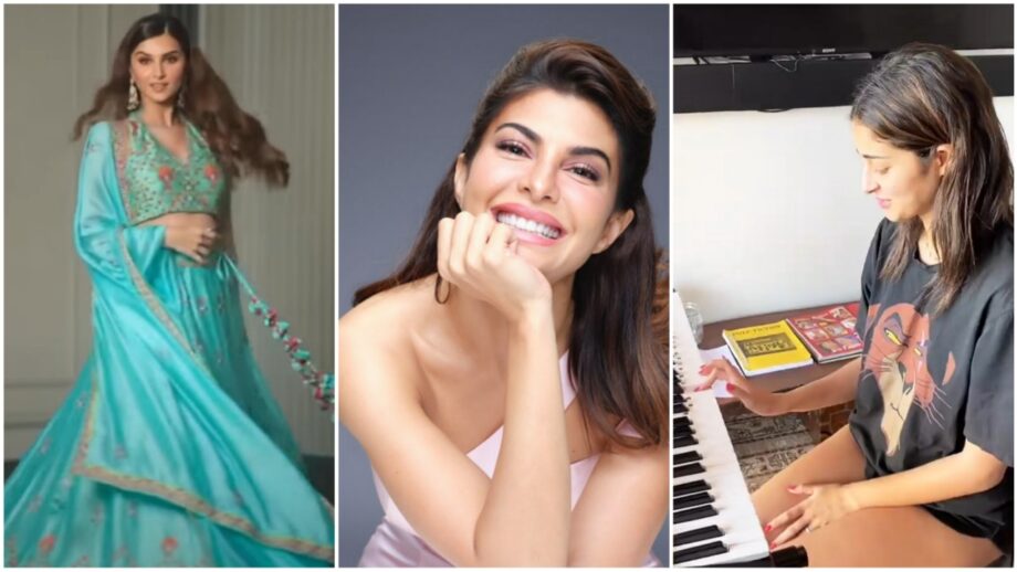 B-Town Actress Social Update: Tara Sutaria gets her dancing shoes on, Jacqueline Fernandez stuns in bold photoshoot, Ananya Panday learns a new musical instrument 478812