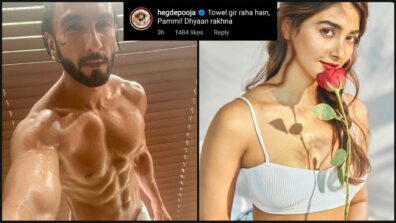 Baba Ka Jalwa: Ranveer Singh shares super hot shirtless photo flaunting his chiseled abs, Pooja Hegde points out, ‘towel gir raha hai’