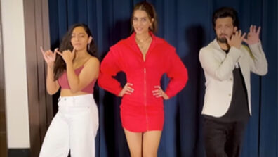 Bansuri Bajao Raja: Kriti Sanon does a hot twerk in red midi dress, fans impressed with her hot dance moves