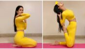 Bend It Like Her! Sonal Chauhan Grabs Eyeballs As She Performs Yoga Asanas In Yellow Outfit