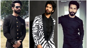 Black Is Royalty And Here Is Shahid Kapoor Showing Off His Royal Looks In Black