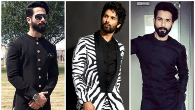 Black Is Royalty And Here Is Shahid Kapoor Showing Off His Royal Looks In Black