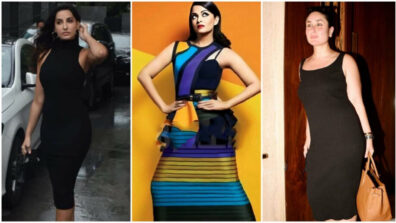 Bold Curvaceous Beauties: Nora Fatehi, Aishwarya Rai and Kareena Kapoor raise the sensuality with perfection in ‘dark and sensuous’ black bodycon outfits, fans sweat