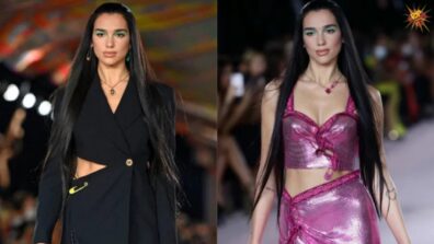 Check Out Dua Lipa’s Eye-Catching Debut On The Versace Runway During Milan Fashion Week