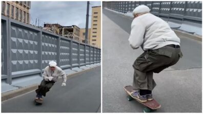 Childhood Reflection: A 73-Year-Old Man Named Igor Effortlessly Zooms Through The Streets On His Skateboard, Leaving Netizens Amazed! Watch Here