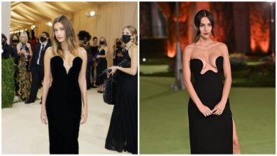 Hailey Bieber Vs Olivia Rodrigo: Which Fashionista Donned The Black Plunging Neckline Gown Better?