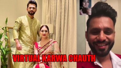 Cute Video: Rahul Vaidya and Disha Parmar celebrate virtual Karwa Chauth, fans love it