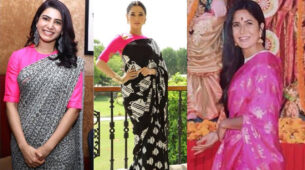 Desi Fashion Queens: Samantha Ruth Prabhu, Tamannaah Bhatia and Katrina Kaif dazzle in stylish and classy Masaba Gupta special printed saree designs, check ASAP