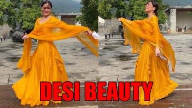 Desi Girl: Kundali Bhagya actress Shraddha Arya looks dreamy in yellow lehenga