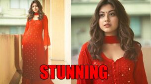 Desi Girl: Reem Shaikh looks simply stunning in red kurta and palazzo set, fans can’t stop praising