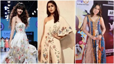 Disha Patani, Mrunal Thakur and Sara Ali Khan dazzle in stylish Ritu Kumar floral printed outfits, fans can’t stop admiring