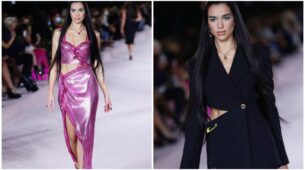 Dua Lipa Begins & Shuts Down The Versace Runway Show, Insider