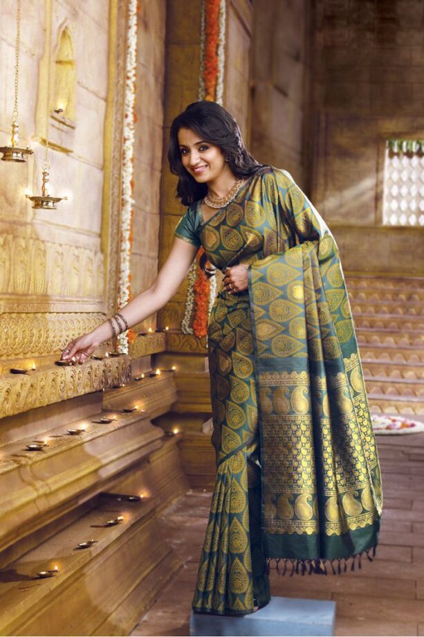 Eight Times When South Beauties Slayed In Traditional Silk Sarees: From Trisha To Anushka Shetty - 0