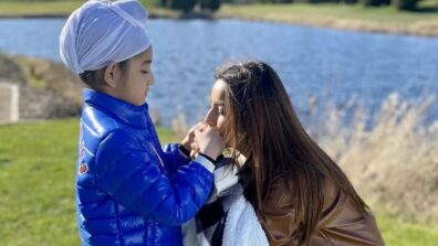 Emotional Moment: Shehnaaz Gill’s adorable throwback pic while playing with a little child on the sets of ‘Honsla Rakh’ goes viral