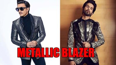 Fan Battle! Ranveer Singh VS Shahid Kapoor: Which handsome hunk of Bollywood wore the metallic blazer better?