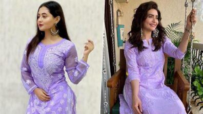 Fashion Face-Off: Rashami Desai Vs Karishma Tanna: Who Rocked The Lavender Colour Kurta Better? Vote Here