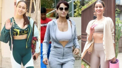 Fit And Fabulous: Times when B-Town hotties Sara Ali Khan, Nora Fatehi and Ananya Panday set the temperature soaring with their sensuous gym bralette avatars