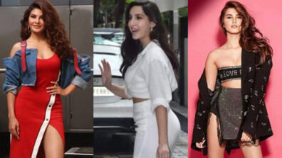 Flaunt your hot legs like ‘bindass babes’: Jacqueline Fernandez, Nora Fatehi and Tara Sutaria look stylish in high-slit dresses