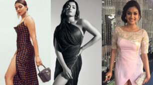 Flaunt your hot legs the Samantha Ruth Prabhu, Keerthy Suresh and Rashmika Mandanna style in thigh-high slit outfits to woo your crush