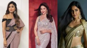 Trendsetter! Shilpa Shetty Kundra, Madhuri Dixit, Katrina Kaif: Which Celeb Approved Modern Twist To Drape Your Saree Do You Like The Most?