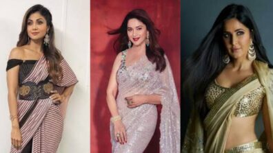 Trendsetter! Shilpa Shetty Kundra, Madhuri Dixit, Katrina Kaif: Which Celeb Approved Modern Twist To Drape Your Saree Do You Like The Most?