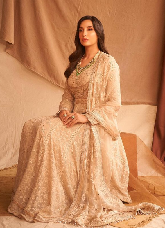 Gorgeous Nora Fatehi’s Ethnic Look Is All About Royalty And Elegance, Check ASAP - 1