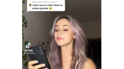 Hilarious! After Shakira, Now A Woman Mimics Pop-Icon Ariana Grande’s Style To Order A Pizza; Watch The Viral Video Here