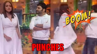 Hilarious Video: OMG! Sonakshi Sinha punches Kapil Sharma, check now