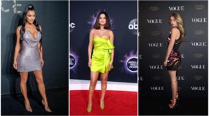 Hollywood Divas Who Stunned In Versace Mini Dresses: Selena Gomez, Gigi Hadid, And Kim Kardashian