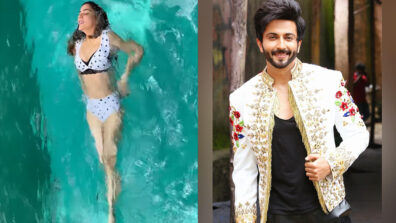 Hot Video Alert: Shraddha Arya shares super hot swimming moment in white and black polka-dot printed bikini, ‘handsome’ Dheeraj Dhoopar turns ‘lover boy’