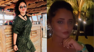 Hotness Alert: Bigg Boss 13 contestant Rashami Desai is raising the heat in her white bralette and thigh-high slit skirt, fans go bananas