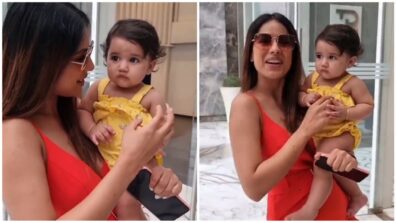 How Adorable: Nia Sharma caught on camera playing with a super cute baby, netizens melt in awe