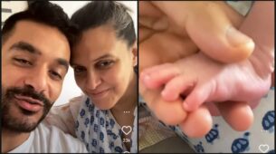 How Cute: Angad Bedi and Neha Dhupia share a glimpse of their little baby in new Instagram reel, fans melt in awe