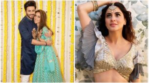 How Romantic: Dheeraj Dhoopar gives wife Vinny Arora a tight hug on Karva Chauth, ‘bombshell’ Shraddha Arya shares super hot photo in deep-neck outfit